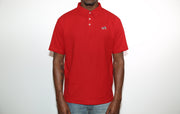 Jesse Spitzer Men's Red Pique Polo Shirt 